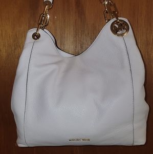 MK White off the shoulder bag